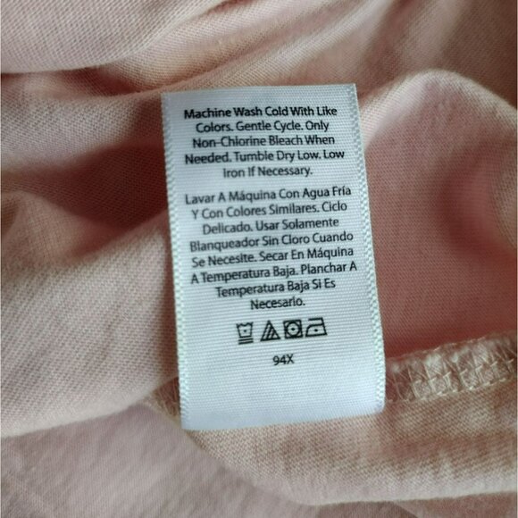 Pink Lace Detail Sleeveless Top by Time and Tru, Size Medium, Cotton Summer Tank - Picture 5 of 8